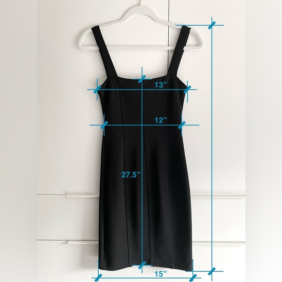 🚨4/$10🚨H&M Seamed Black Bodycon Dress - Picture 7 of 7